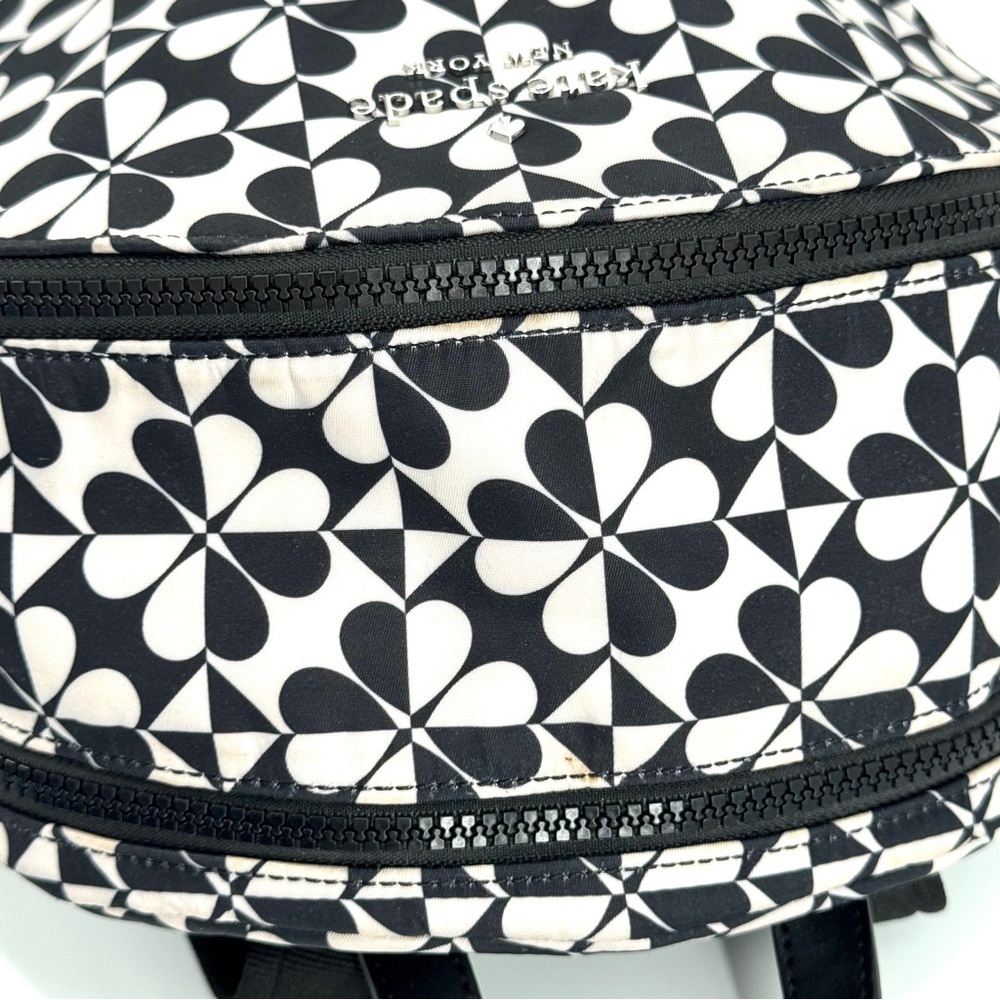 Kate Spade Karissa Clover/Spade Geo Nylon Large Backpack - Picture 13 of 14